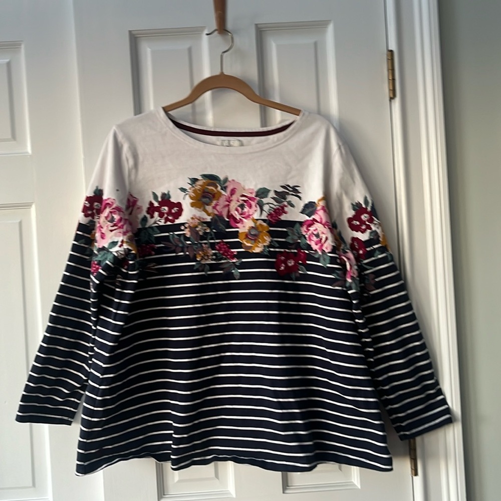 Joules Floral/Stripe Top